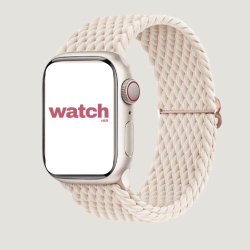 Joustava letitetty Nyloninen Apple Watch ranneke - Beige - 38|40|41mm 42|44|45|49mm Ranneke