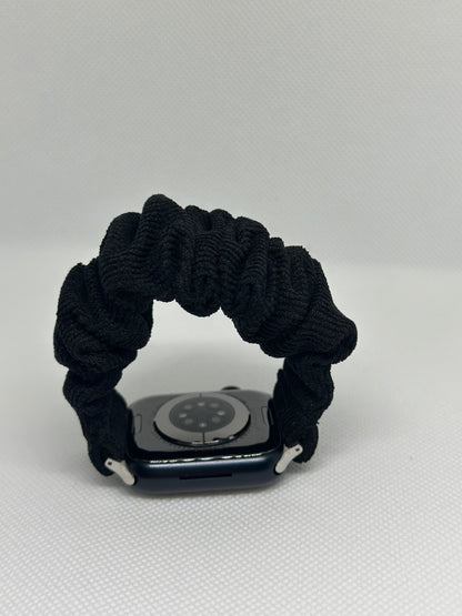 Scrunchie ranneke - Apple Watch - Vako Musta - 38|40|41mm 42|44|45|49mm Ranneke