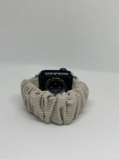 Scrunchie ranneke - Apple Watch - Vako Vaaleanharmaa - 38|40|41mm 42|44|45|49mm Ranneke