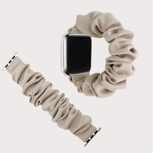 Scrunchie ranneke sininen - Apple Watch - beige - 38|40|41mm 42|44|45|49mm Ranneke