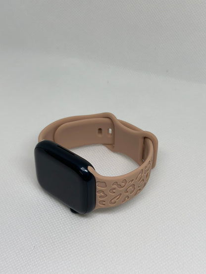 Leopardi Silikoninen Apple Watch ranneke - Ruskea-Beige - 38|40|41mm 42|44|45|49mm Ranneke